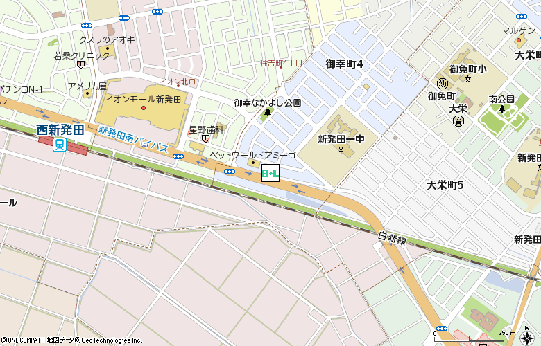 眼鏡市場　西新発田(00425)付近の地図
